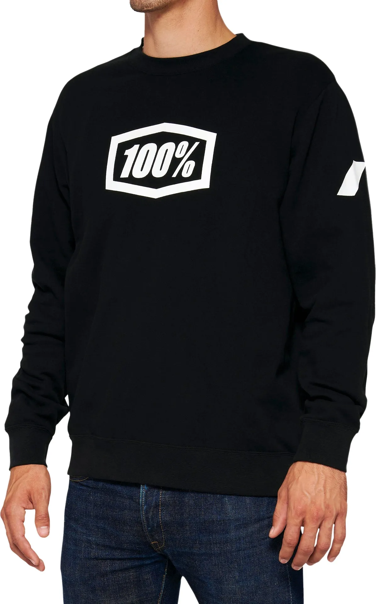 100% Icon Crewneck Fleece Mens Pullover