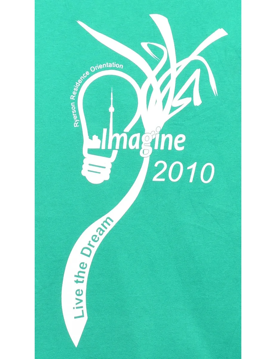 2000s Live The Dream Printed T-shirt - M