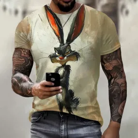 3D Loose Rabbit Print T.