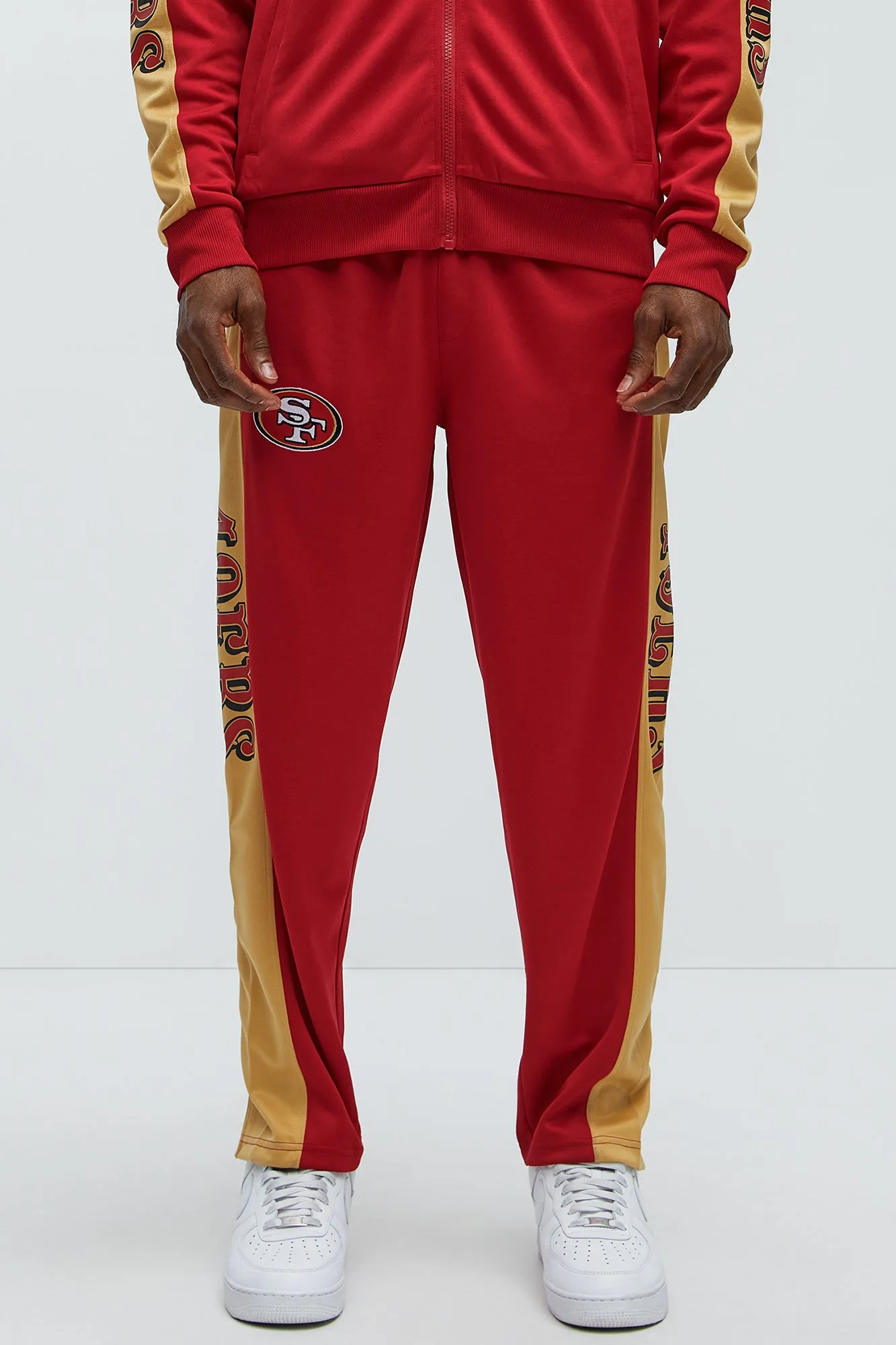 49ers Stand By Track Pants - Red/combo