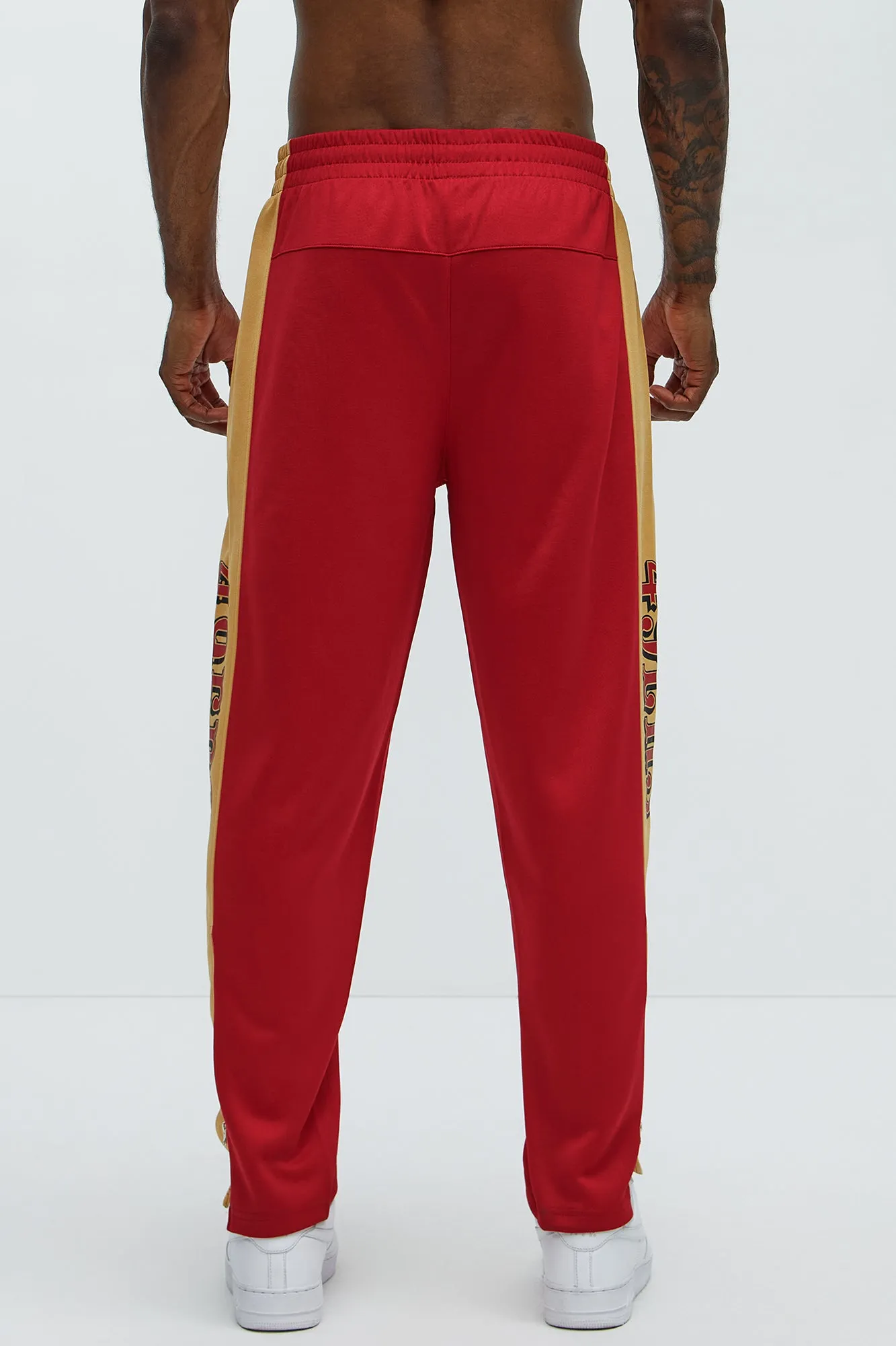 49ers Stand By Track Pants - Red/combo