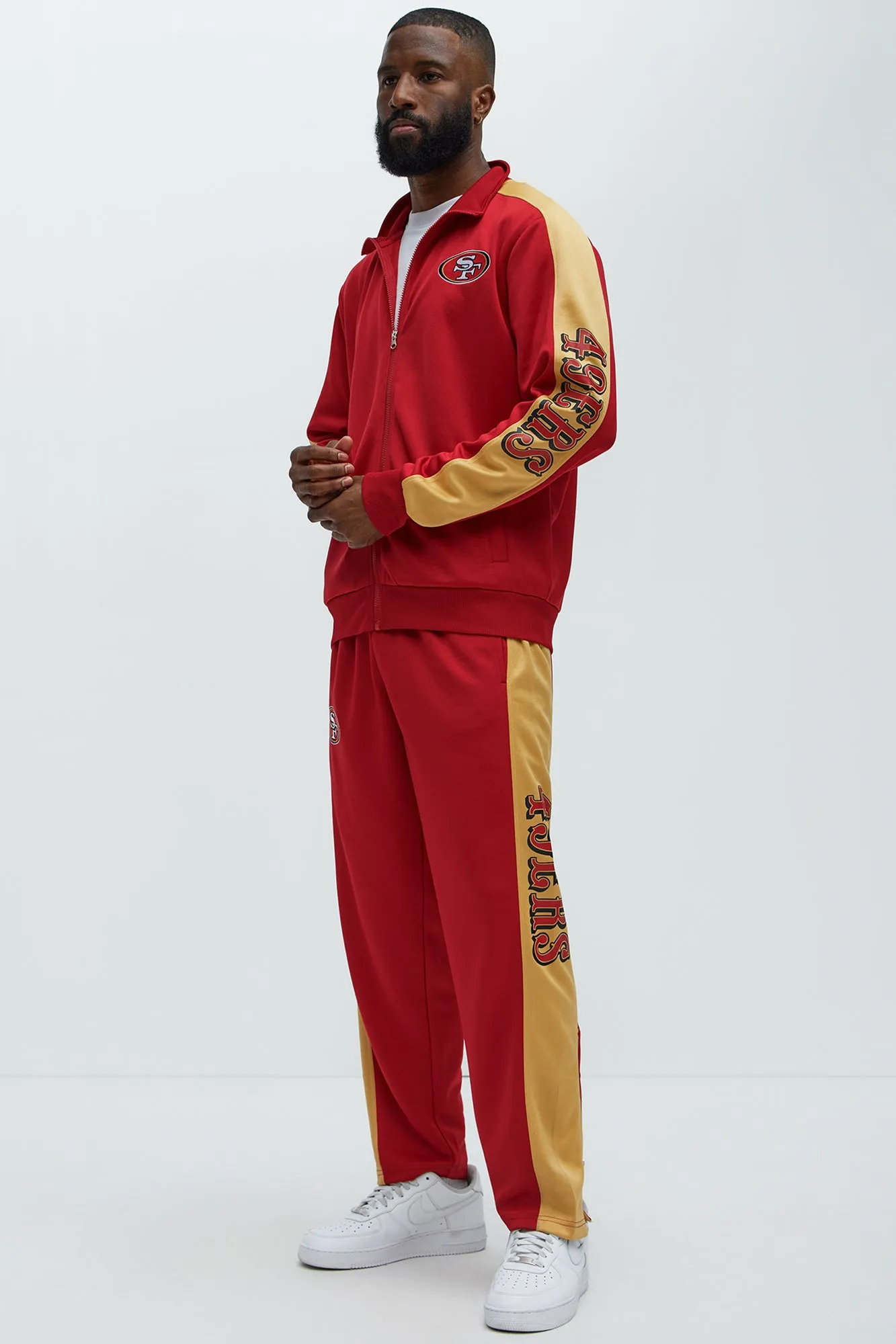 49ers Stand By Track Pants - Red/combo