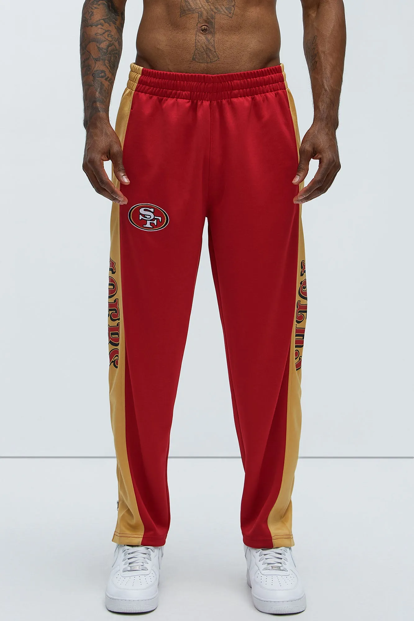 49ers Stand By Track Pants - Red/combo