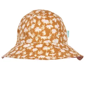 Acorn Daisy Chain Wide Brim Reversible Sunhat Gold, Cream and Pink