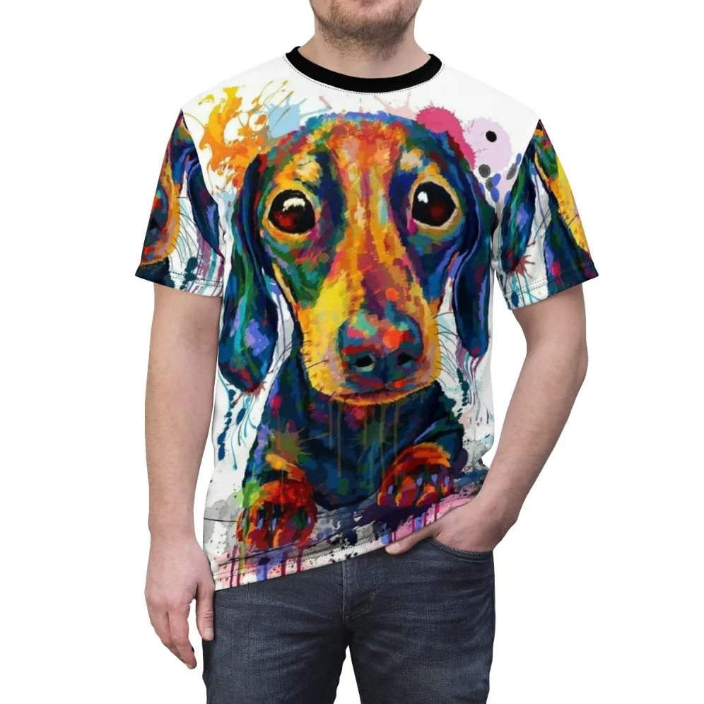 Adorable Dachshund Dog Art T-shirt for Dog Lovers