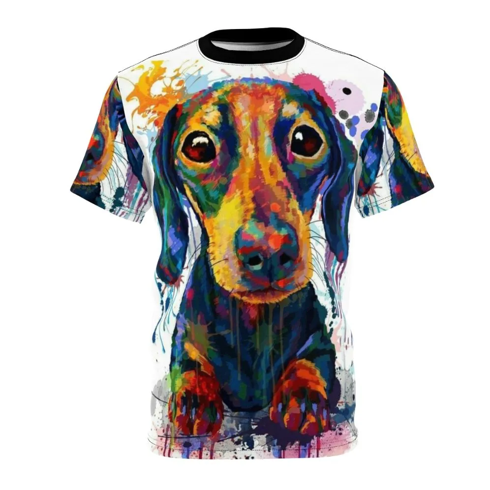 Adorable Dachshund Dog Art T-shirt for Dog Lovers