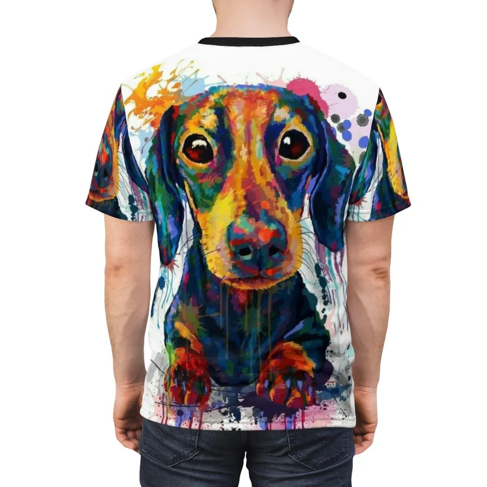 Adorable Dachshund Dog Art T-shirt for Dog Lovers