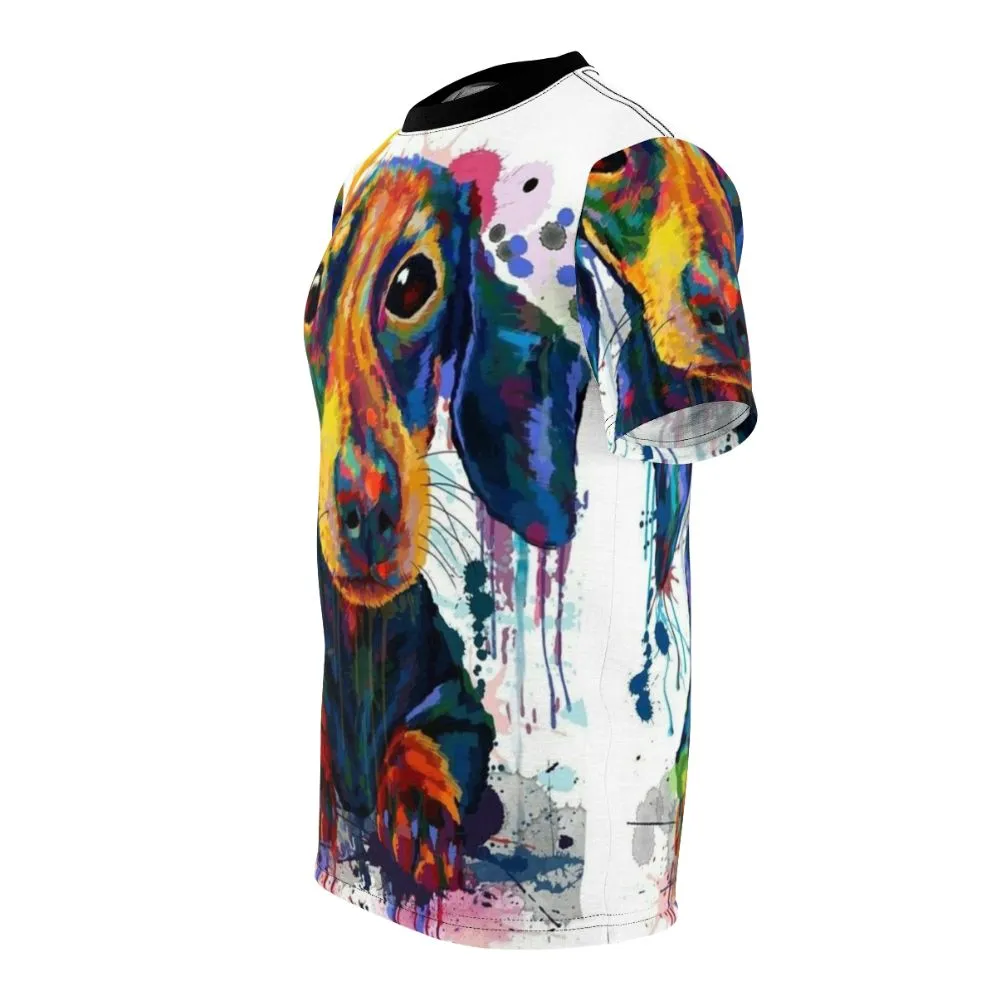 Adorable Dachshund Dog Art T-shirt for Dog Lovers