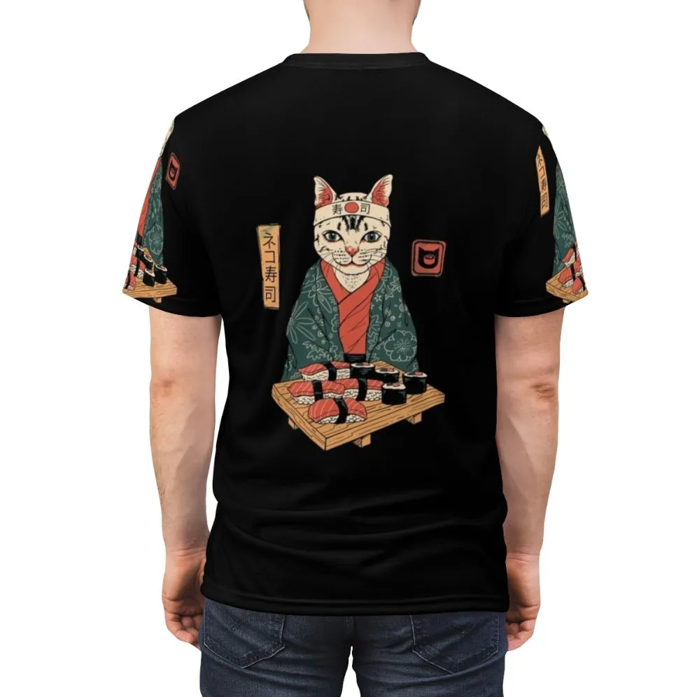 Adorable Neko Sushi Inspired T-shirt for Cat Lovers