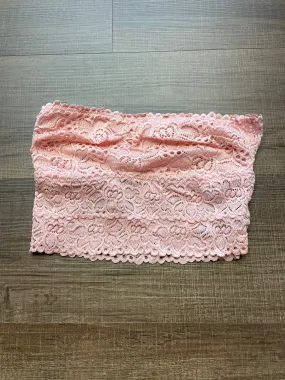 Aerie Pink Lace Bandeau Top (S)