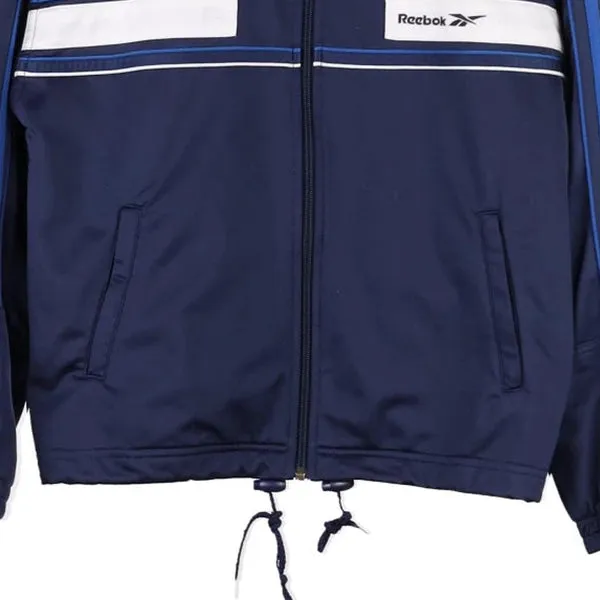 Age 14-16 Reebok Track Jacket - XL Blue Polyester