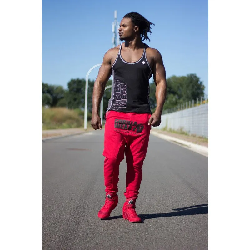 Alabama Drop Crotch Joggers - Red