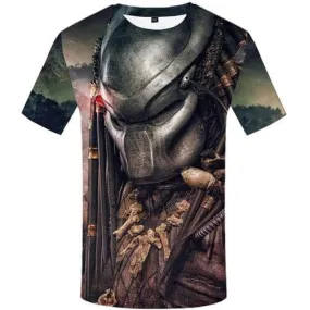 Alien T shirts Men Metal Tshirts Casual War T shirts Funny Punk Shirt Print Cosplay Tshirt Printed Short Sleeve Fashion Mens