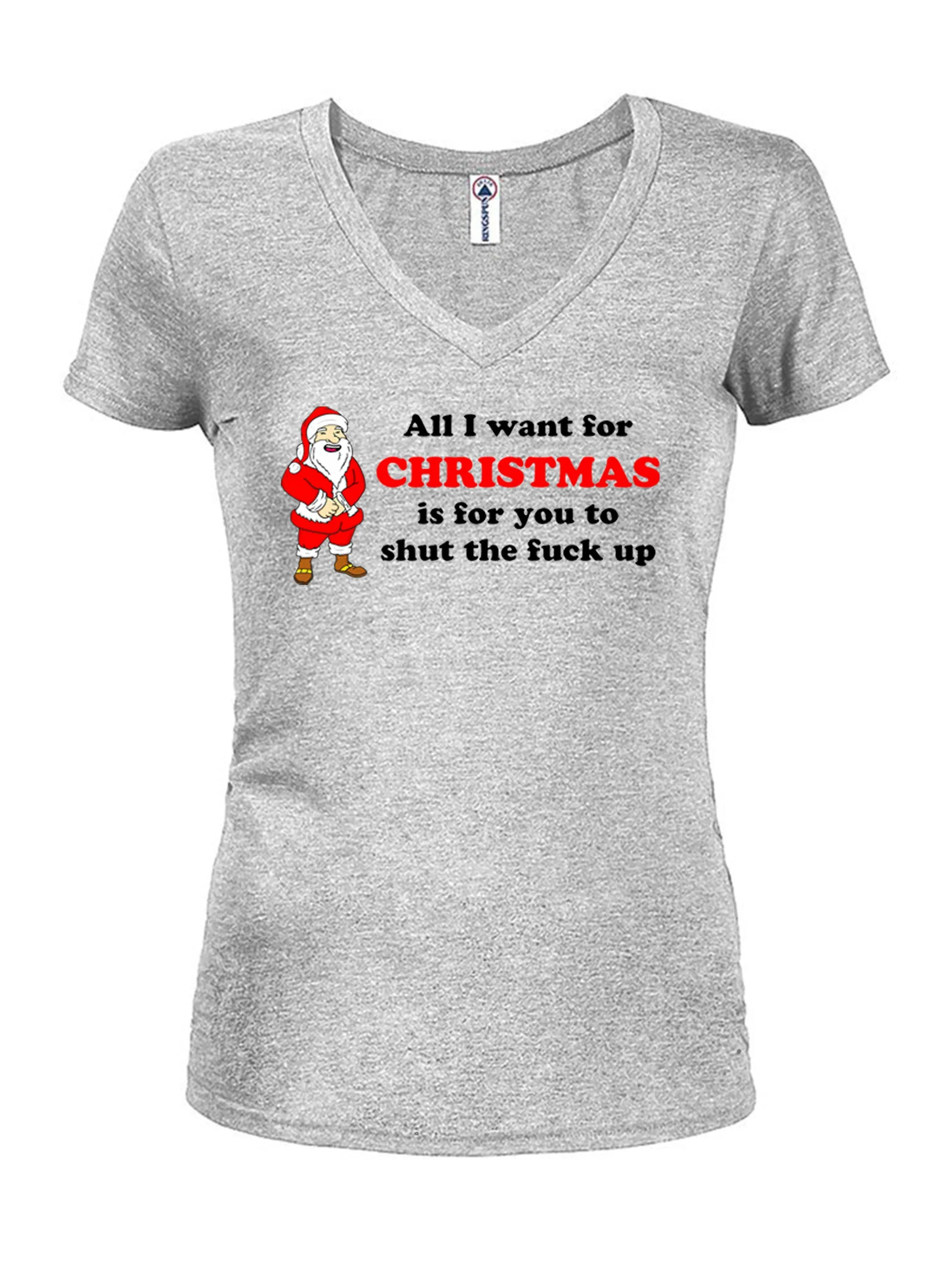 All I want for CHRISTMAS Juniors V Neck T-Shirt