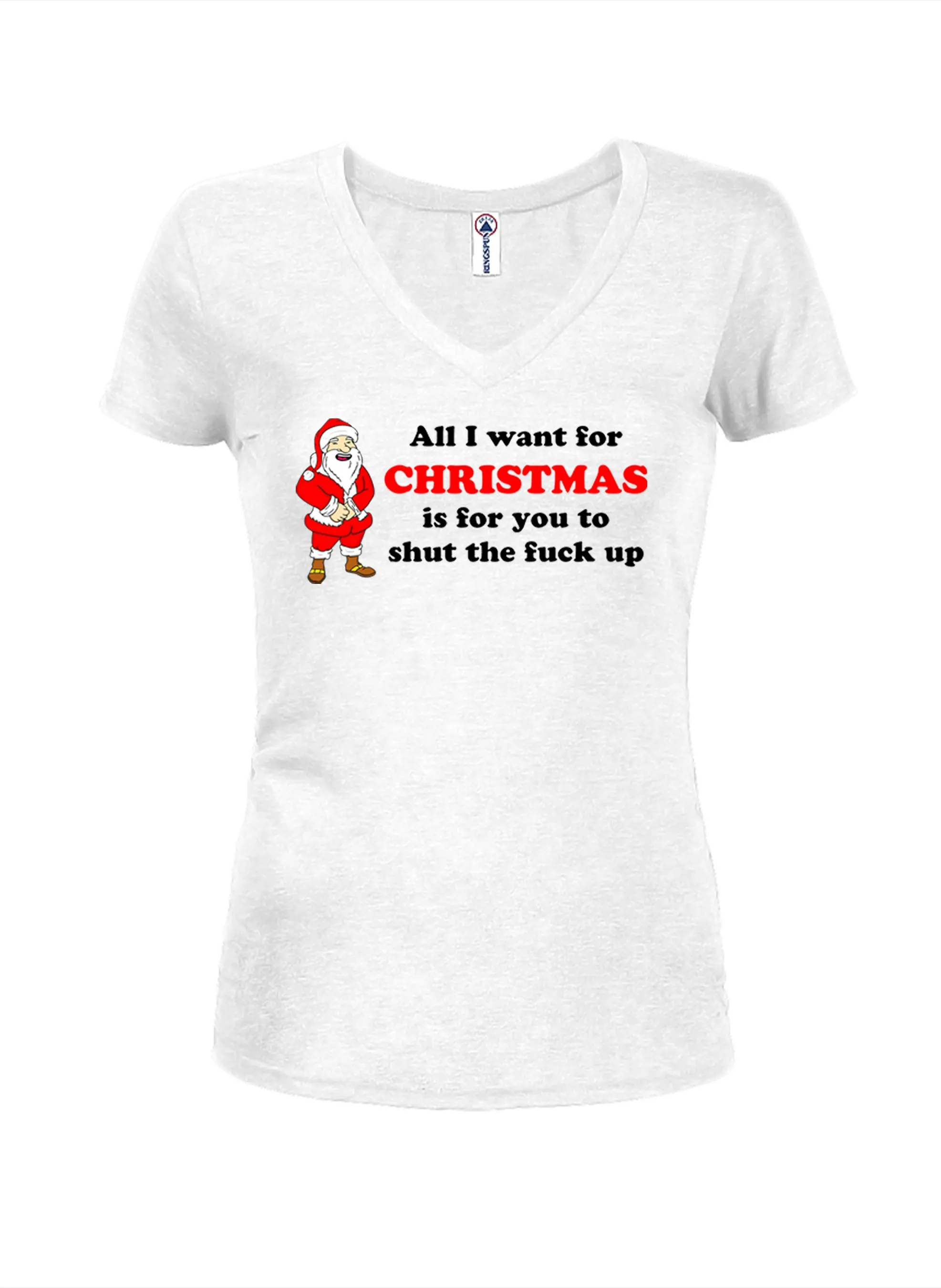 All I want for CHRISTMAS Juniors V Neck T-Shirt