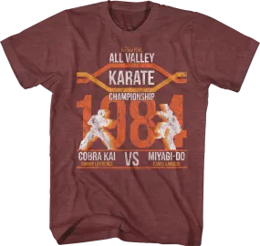 All Valley Championship Silhouettes Karate Kid T-Shirt