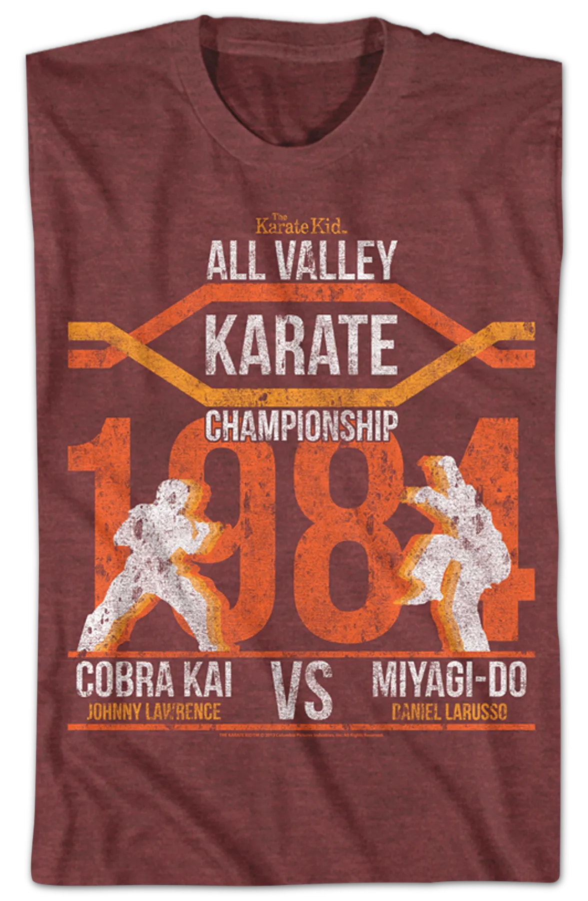 All Valley Championship Silhouettes Karate Kid T-Shirt