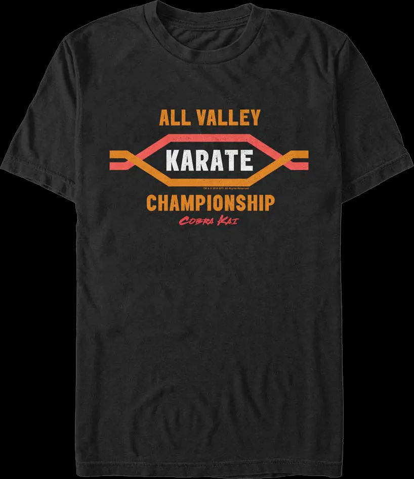 All Valley Karate Championship Cobra Kai T-Shirt