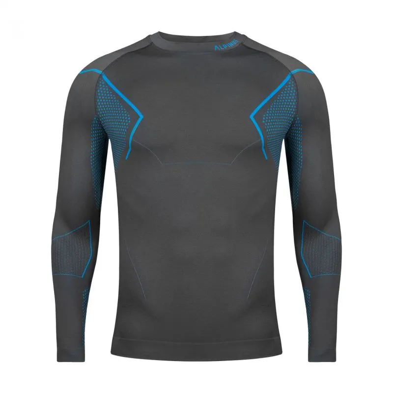 Alpinus Mens Active Base Layer Thermoactive Sweatshirt - Gray