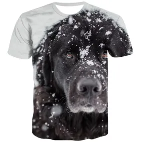 Animal T shirts Men Bear Tshirts Cool Snow Shirt Print Funny T shirts Funny Harajuku Tshirts Casual Short Sleeve Fashion