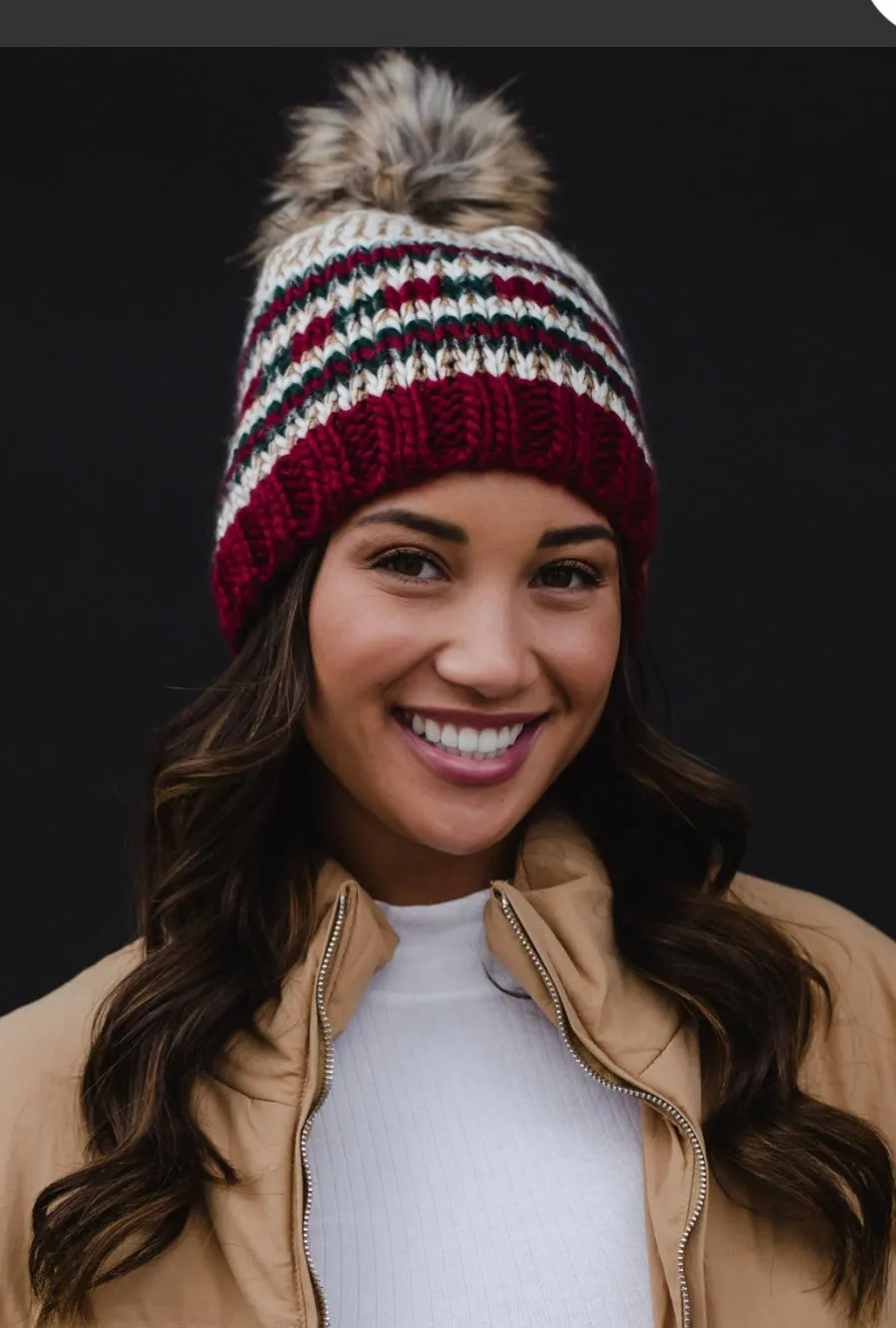 Aspen Knit Pom Hat