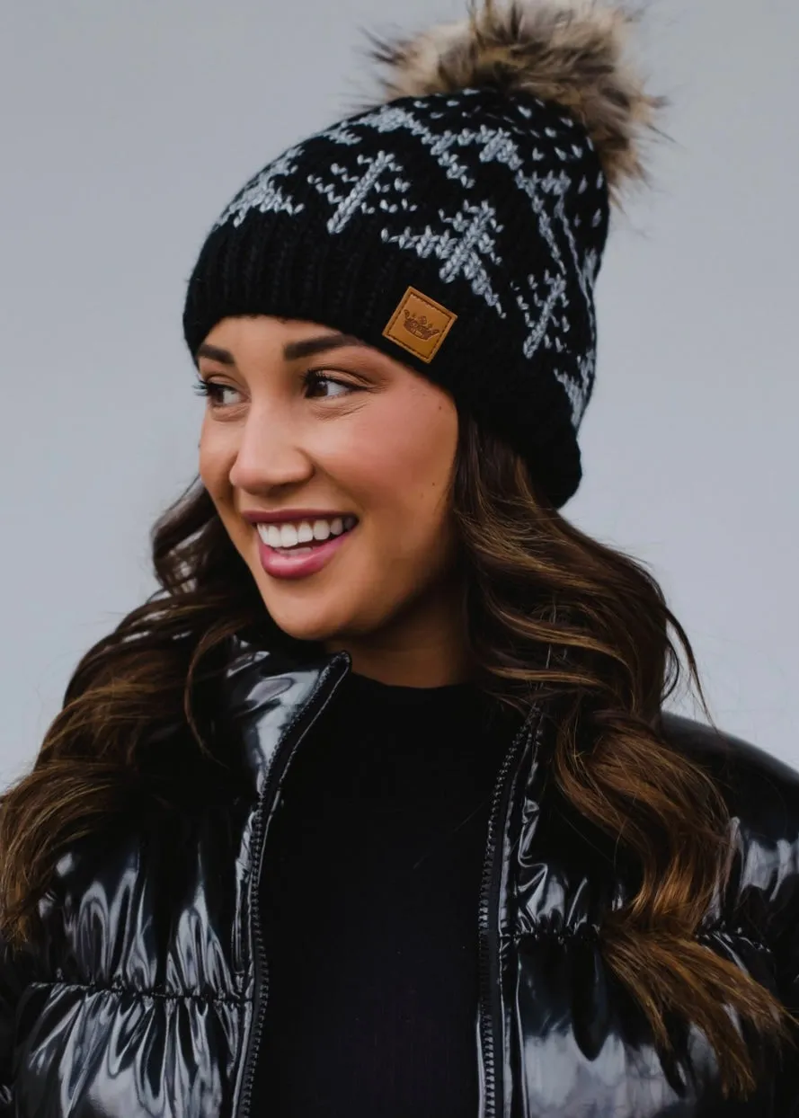 Aspen Knit Pom Hat