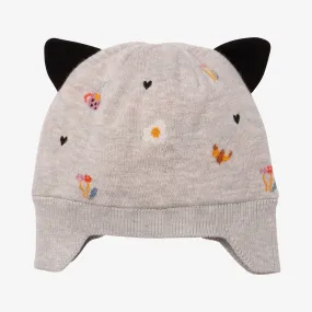 Baby girl grey hat