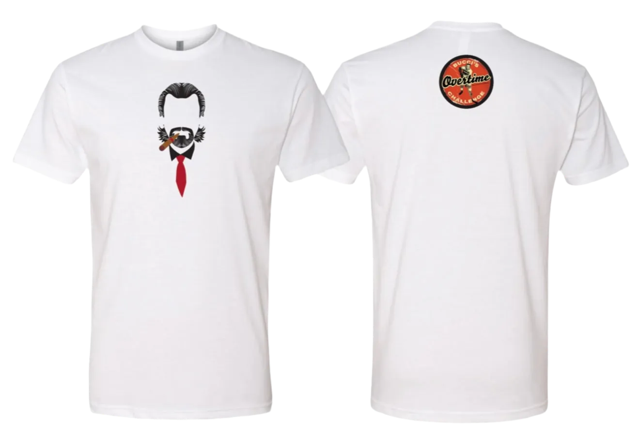 Barry Melrose/BucciOT Crispy White T shirts (ALL SIZES IN STOCK)