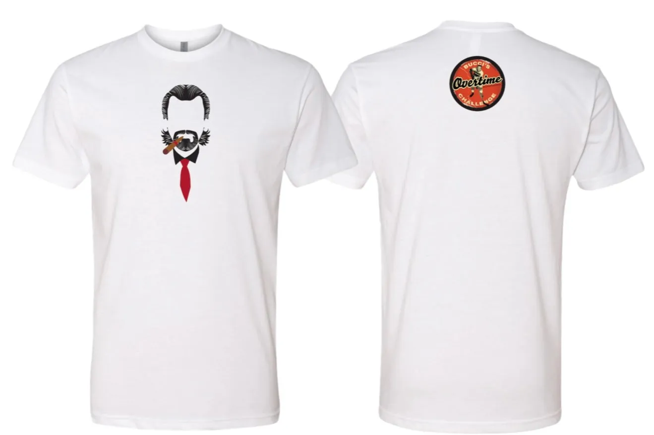 Barry Melrose/BucciOT Crispy White T shirts (ALL SIZES IN STOCK)