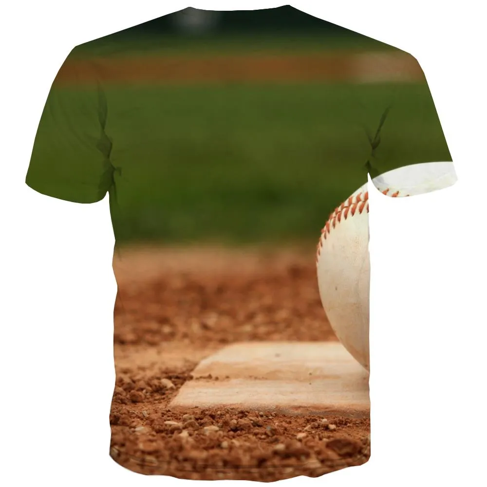 Baseball T shirts Men Stadium Shirt Print Game T-shirts 3d White T-shirts Graphic