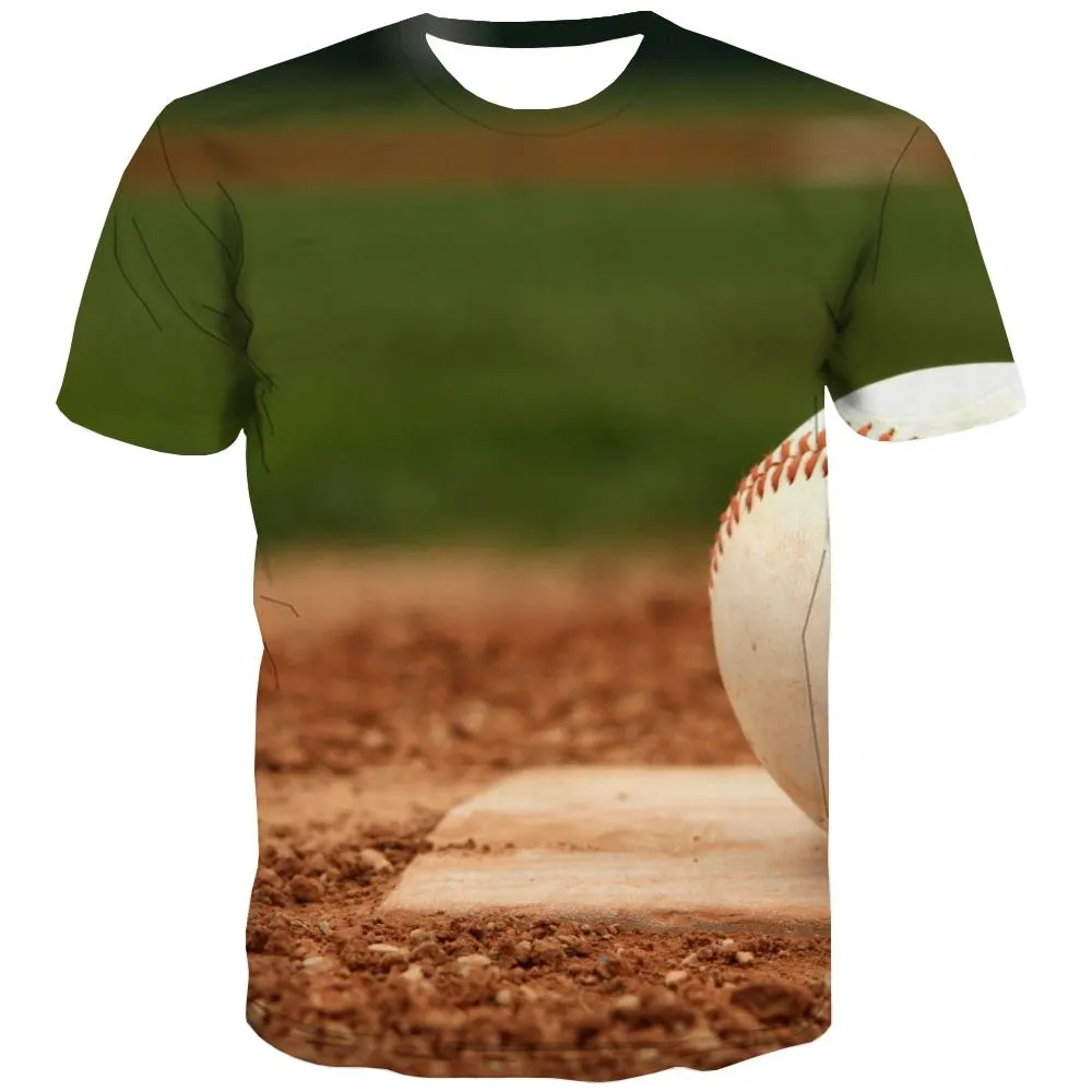 Baseball T shirts Men Stadium Shirt Print Game T-shirts 3d White T-shirts Graphic