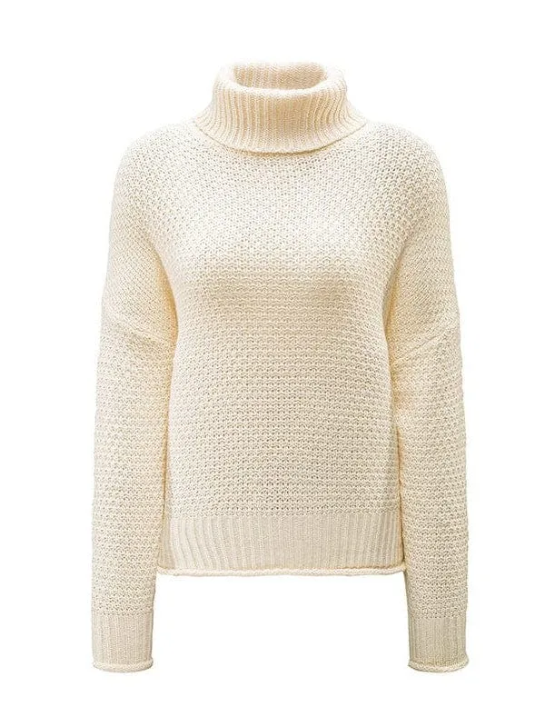 Batwing Sleeve Turtleneck Top