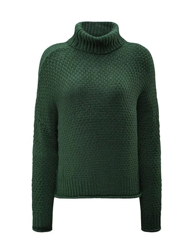 Batwing Sleeve Turtleneck Top