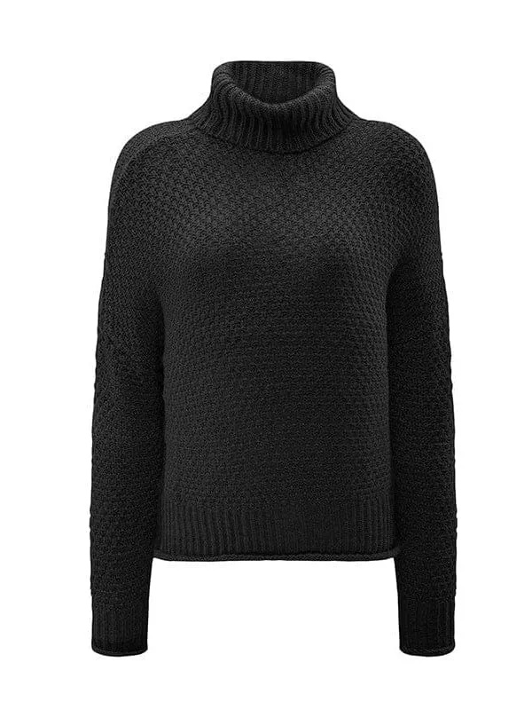 Batwing Sleeve Turtleneck Top