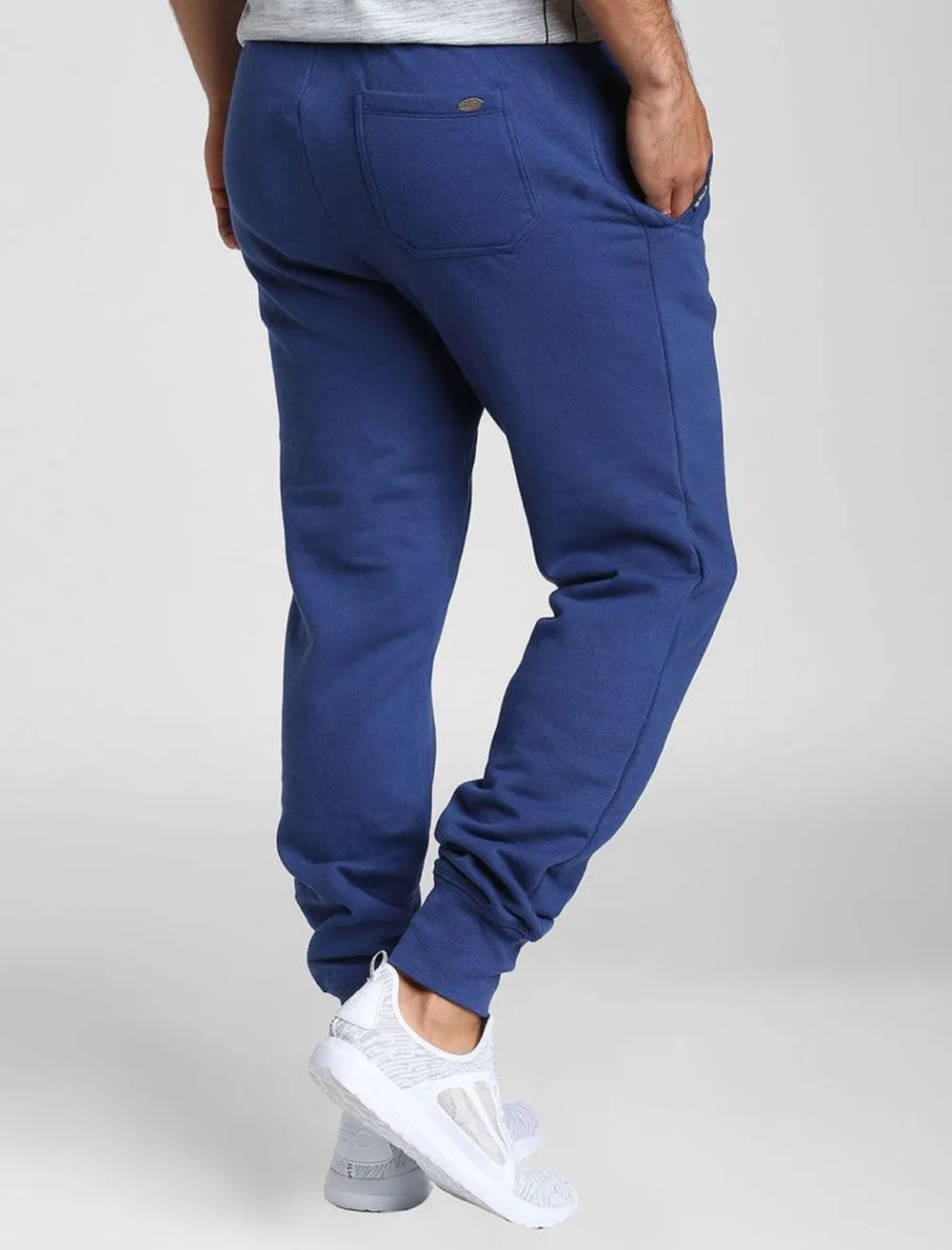 Bayfield Brush Back Fleece Cuffed Joggers In Sapphire - Tokyo Laundry