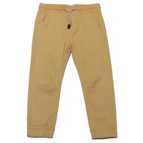 Beige Elastic Waist Jogger