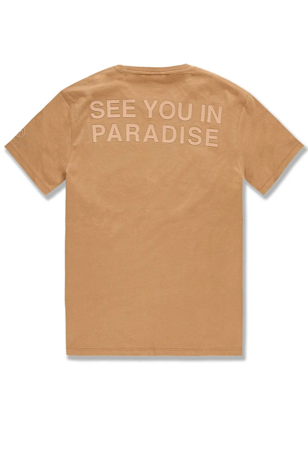 Big Men's Paradise Tonal T-Shirt (Mocha)