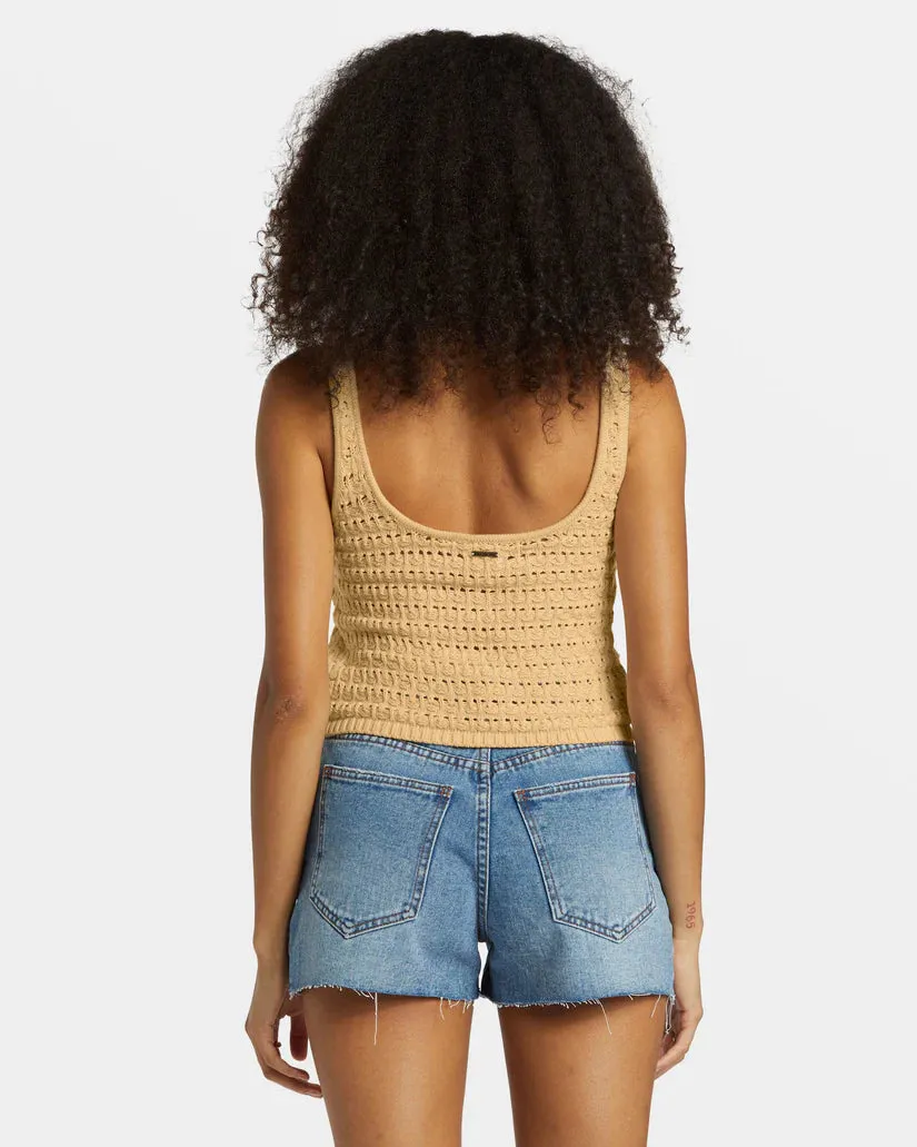 Billabong Hot Shot Crochet Tank Top