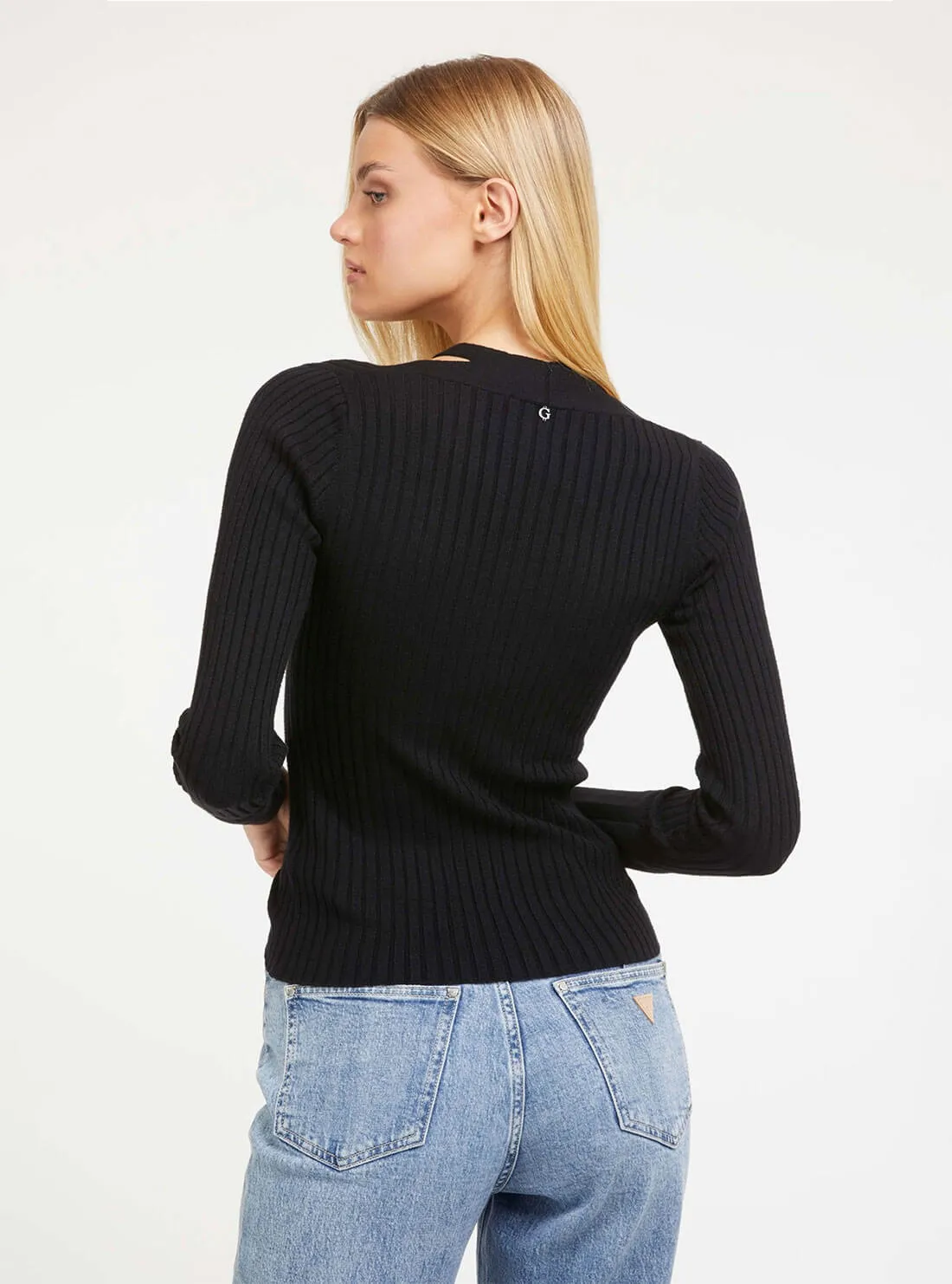 Black Aline Knit Top