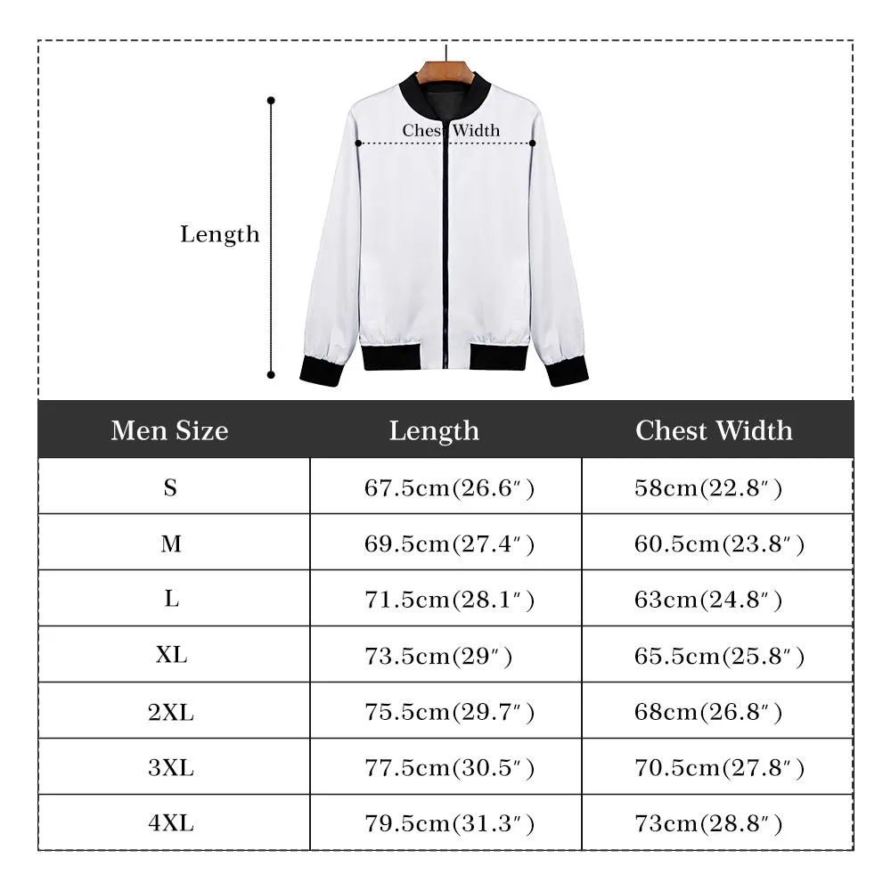 Black and White Ornament Unisex Zip Up Track Jacket