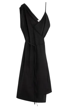 Black Eba Wrap Dress