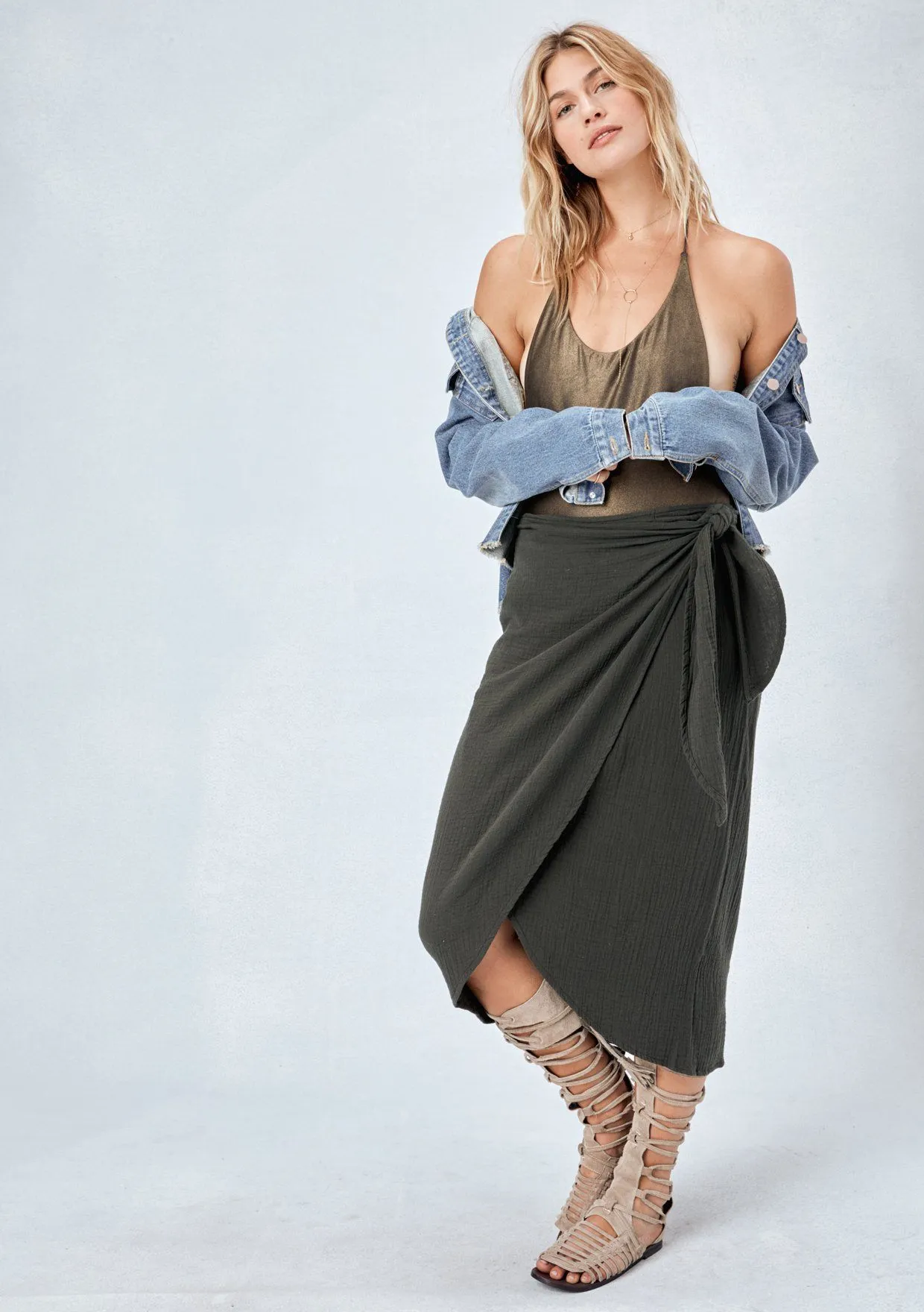 Boho Summer Wrap Skirt