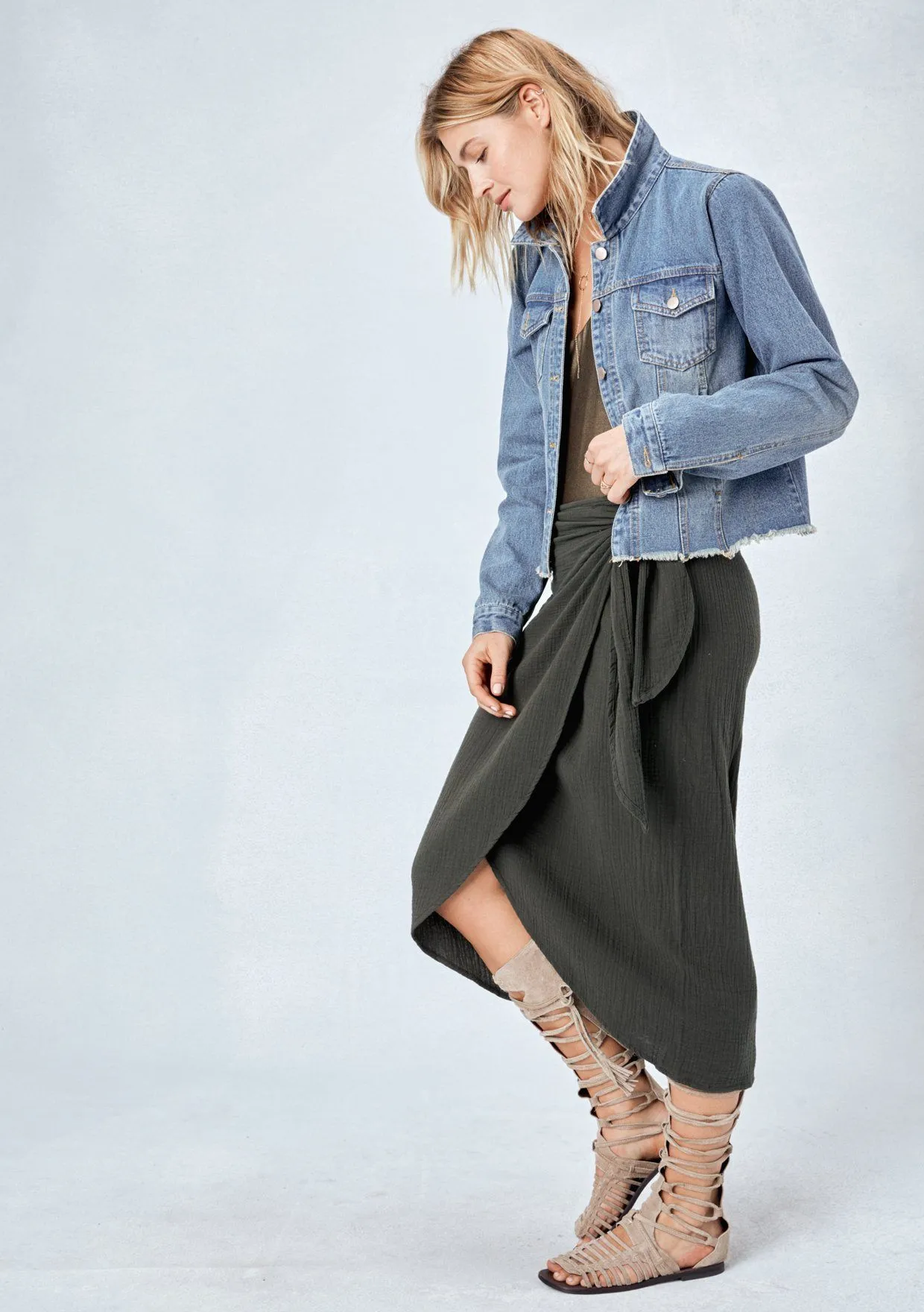 Boho Summer Wrap Skirt