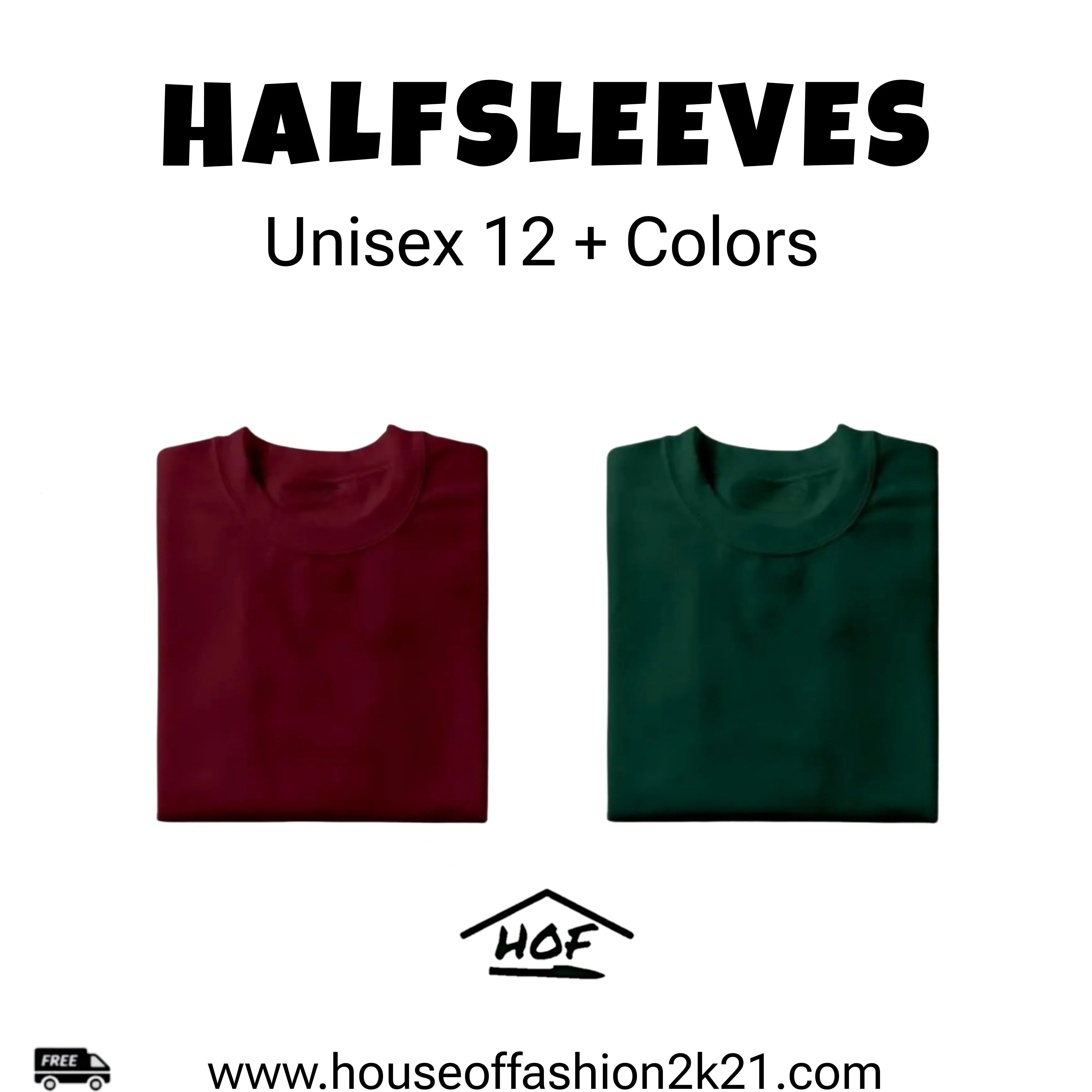 Bundle of 2 Half Sleeves T-Shirts