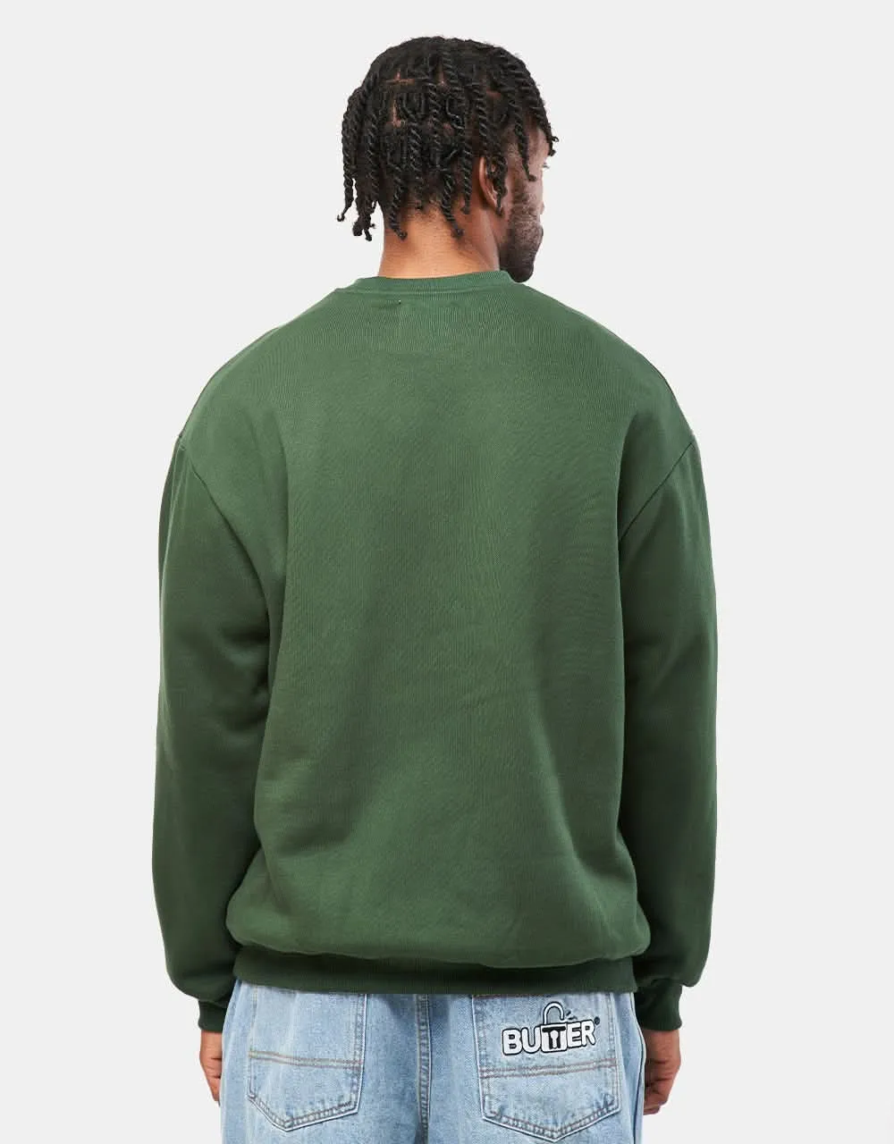 Butter Goods Device Crewneck - Dark Green