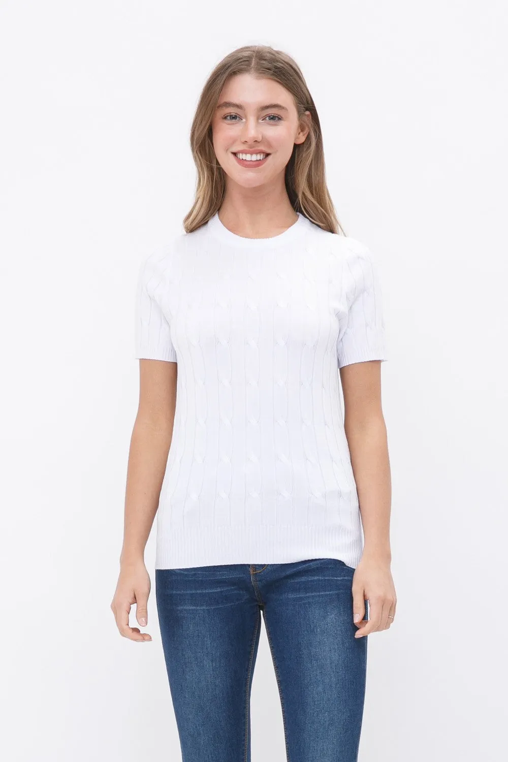 Cable Knit Top