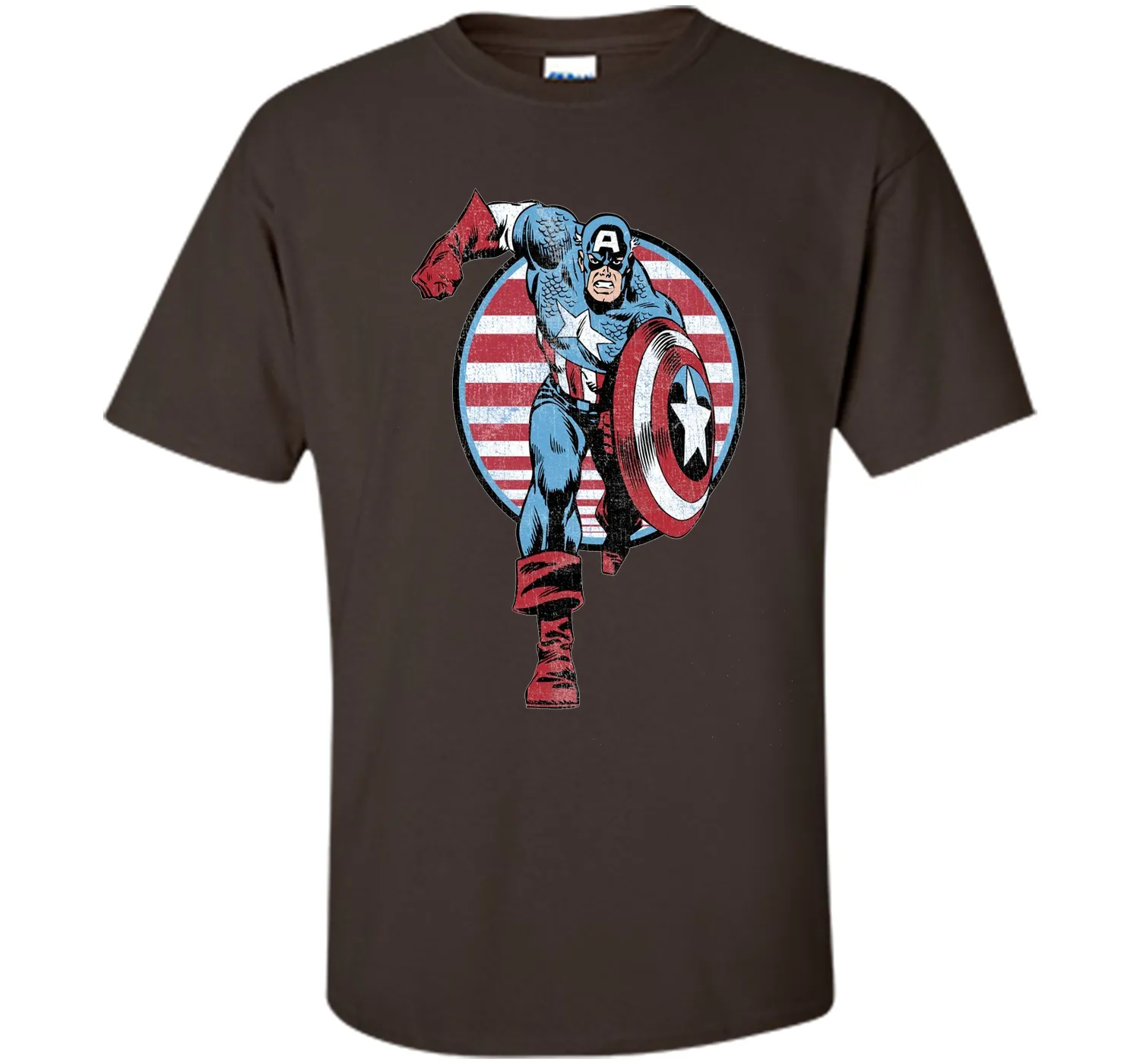 Captain America Charge Graphic T-Shirt
