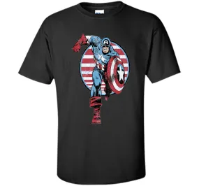 Captain America Charge Graphic T-Shirt