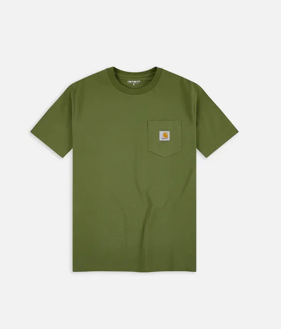 Carhartt T-shirt manica corta con tascino 1030434 1D0 kiwi