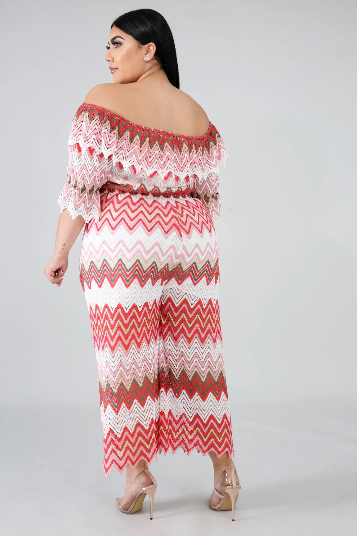 Chevron Lace Jumper